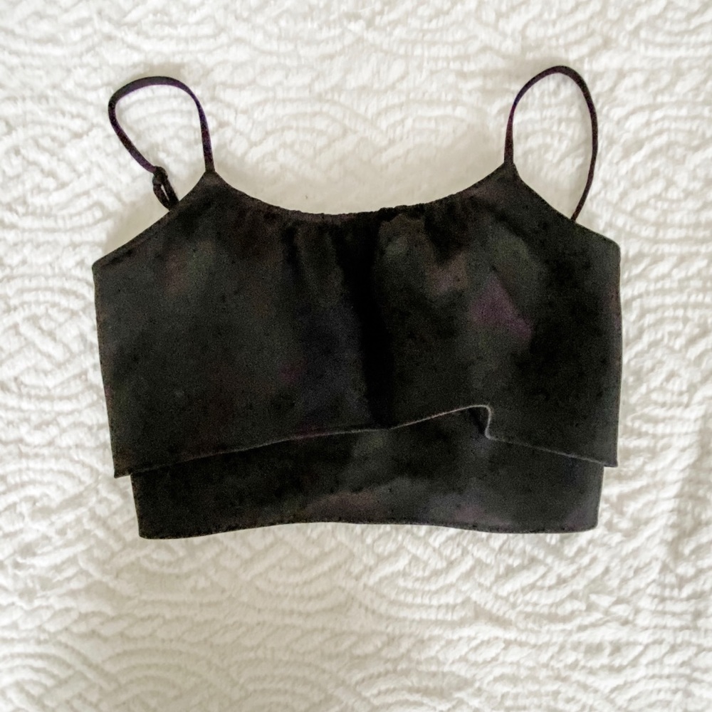 Two layers, looks great without needing a bra